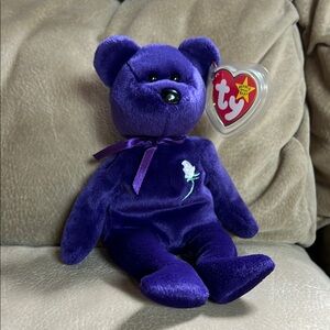 Ty Purple Teddy Bear Plush Toy